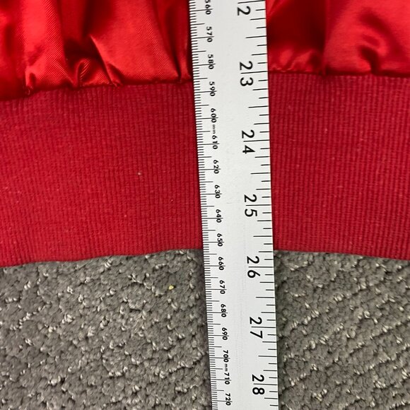 Vintage Coors Slo Pitch Satin Jacket Men's XL Fits Large Red Snap Beer Molson - Picture 15 of 15